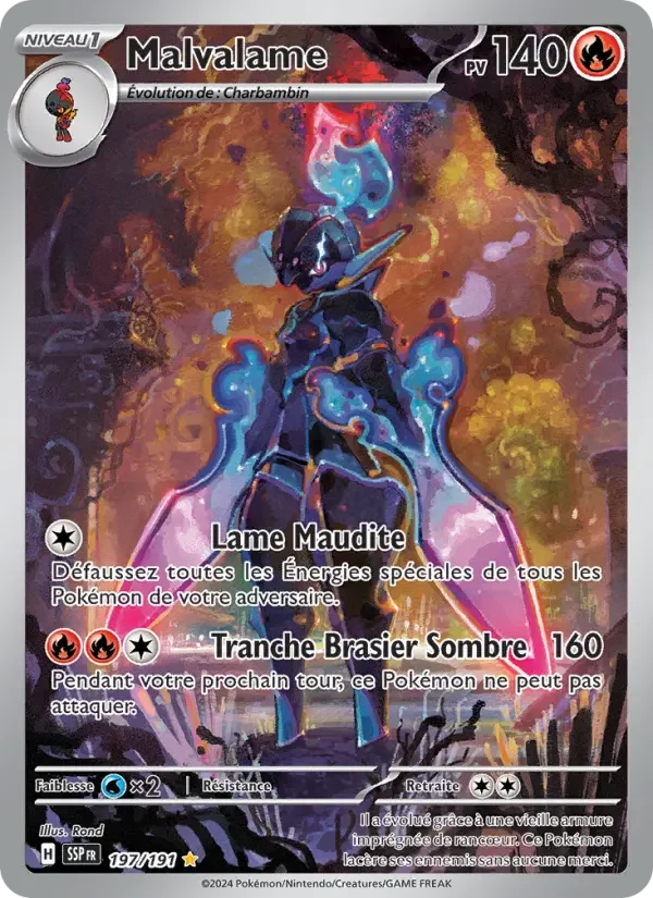 Carte Pokémon Malvalame — Étincelles Déferlantes