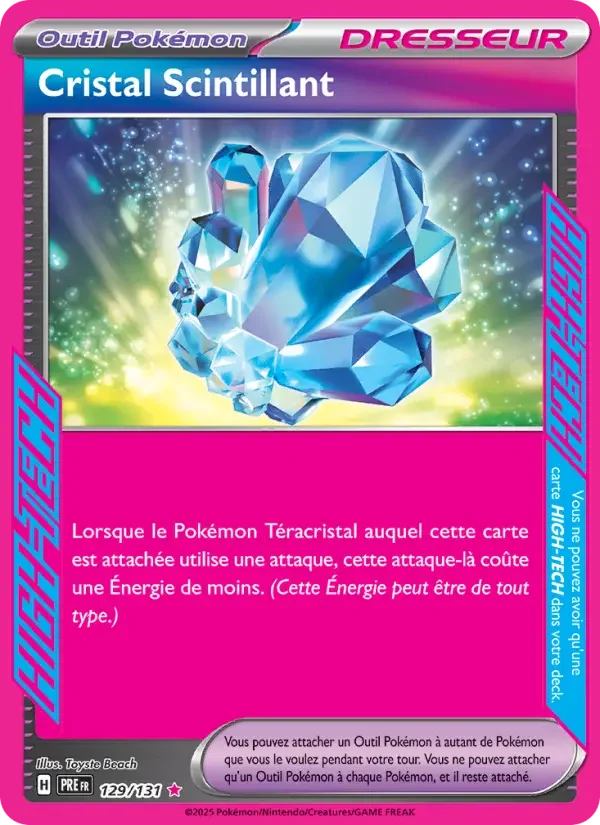 Carte Cristal Scintillant