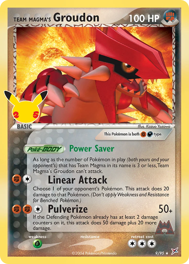 Carte Groudon de Team Magma