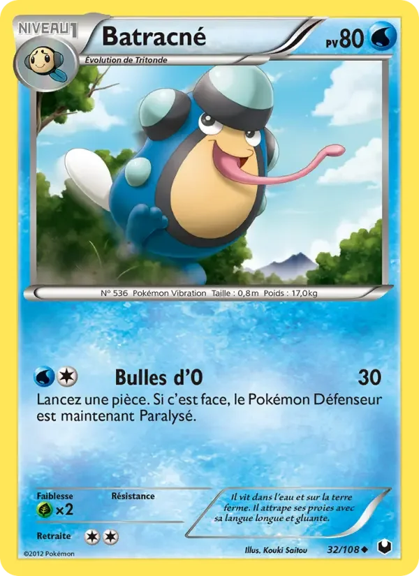 Carte Pokémon Batracné — Explorateurs Obscurs