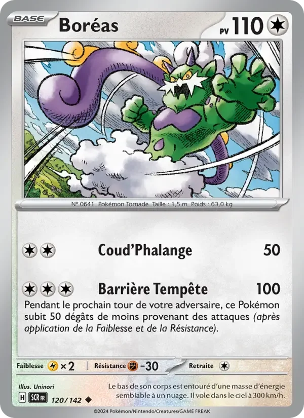 Carte Pokémon Boréas — Couronne Stellaire