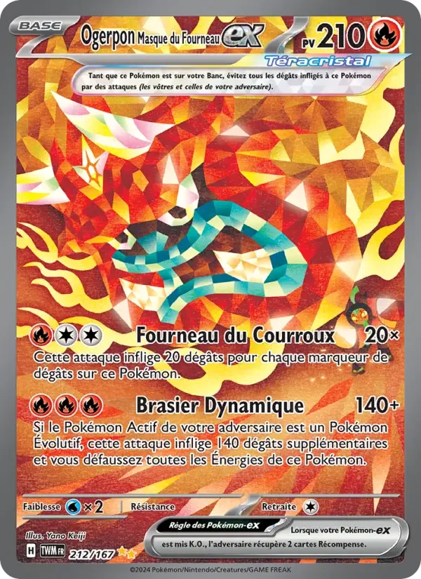 Carte Ogerpon Masque du Fourneau-ex