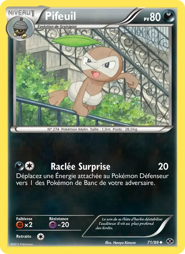 Carte Pokémon Pifeuil — Destinées Futures