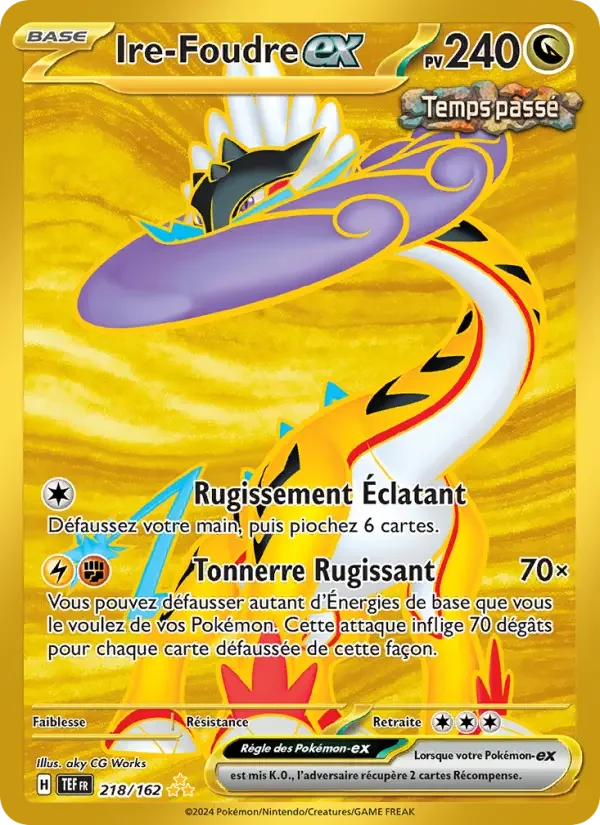 Carte Pokémon Ire-Foudre-ex — Forces Temporelles