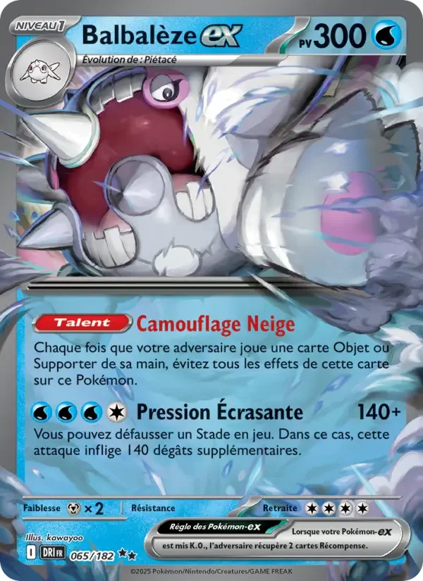 Carte Pokémon Balbalèze-ex — Rivalités Destinées