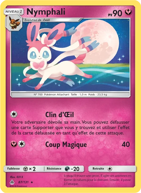 Carte Pokémon Nymphali — Lumière Interdite