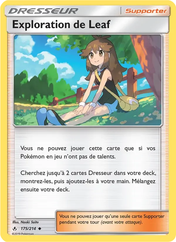 Carte Pokémon Exploration de Leaf — Alliance Infaillible