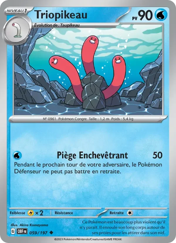 Carte Pokémon Triopikeau — Flammes Obsidiennes