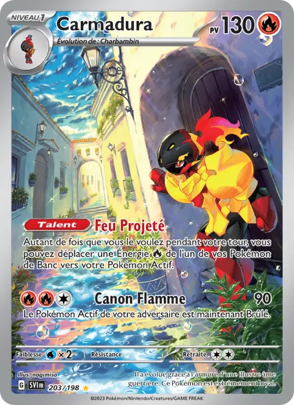 Carte Pokémon Carmadura — Écarlate et Violet
