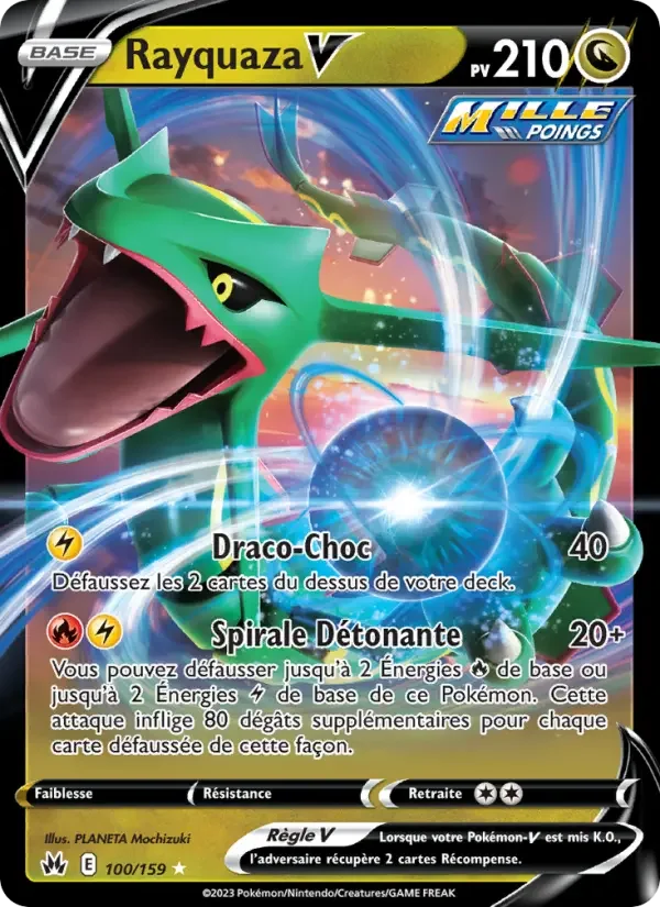 Carte Pokémon Rayquaza V — Zénith Suprême