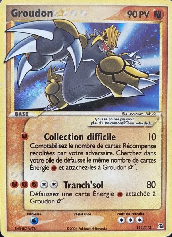 Carte Groudon ☆