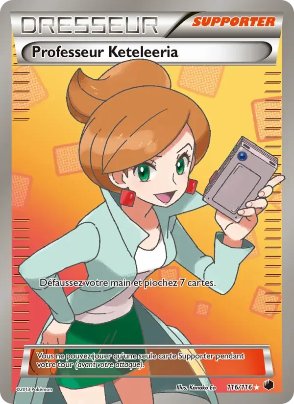 Carte Pokémon Professeur Keteleeria — Glaciation Plasma
