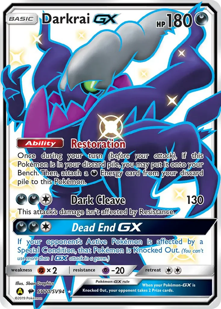 Carte Darkrai-GX