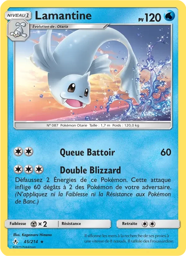 Carte Pokémon Lamantine — Alliance Infaillible