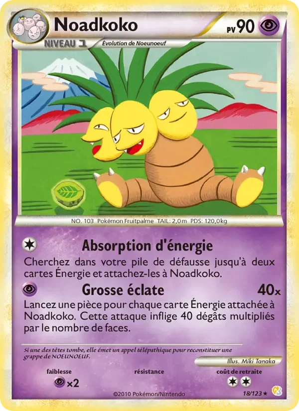 Carte Pokémon Noadkoko — HeartGold SoulSilver