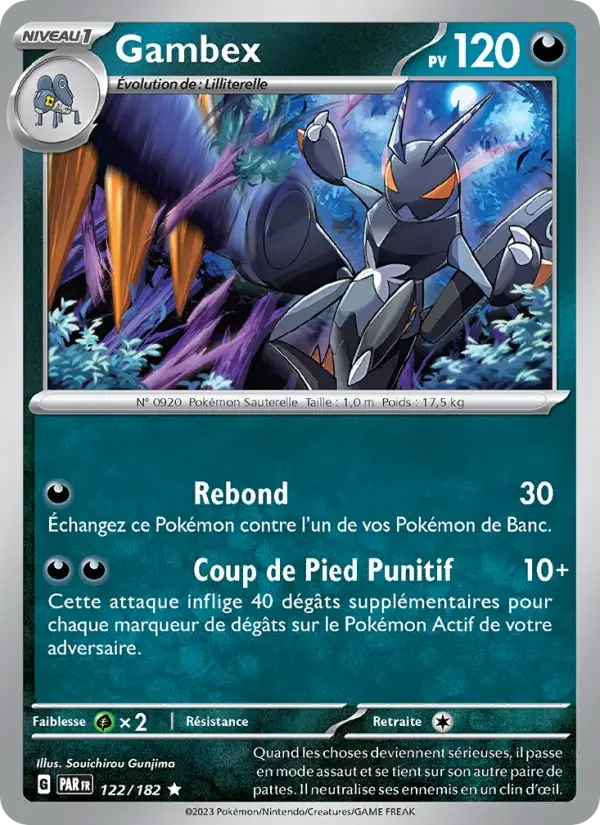 Carte Pokémon Gambex — Faille Paradoxe