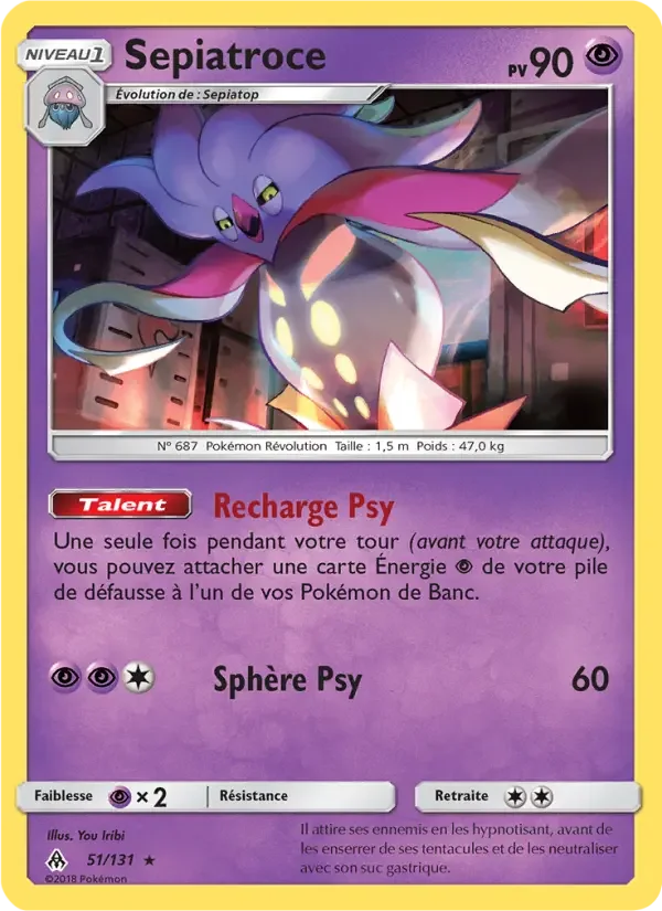 Carte Pokémon Sepiatroce — Lumière Interdite