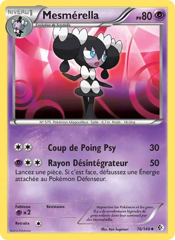 Carte Pokémon Mesmérella — Frontières Franchies