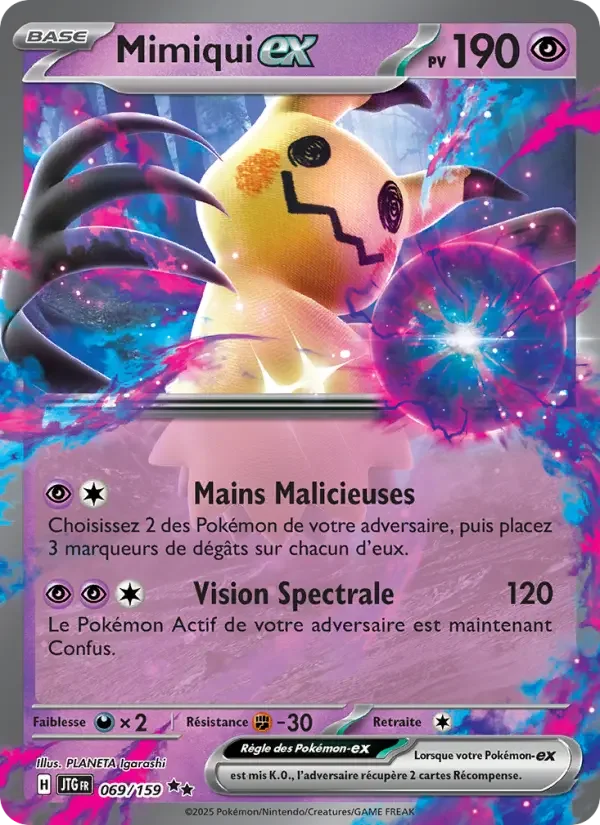 Carte Pokémon Mimiqui-ex — Aventures Ensemble