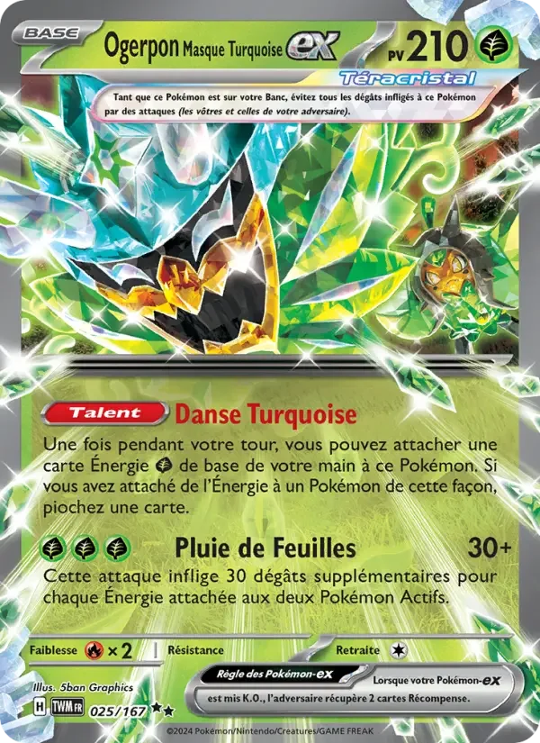 Carte Ogerpon Masque Turquoise-ex