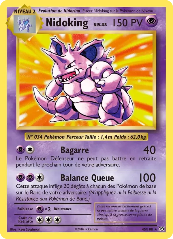 Carte Nidoking