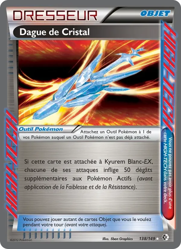 Carte Pokémon Dague de Cristal — Frontières Franchies