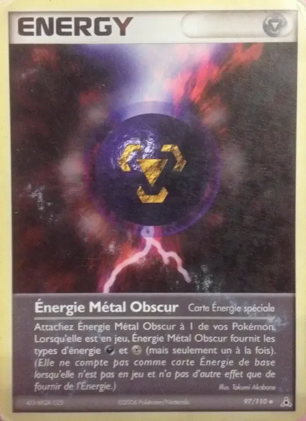Carte Énergie Métal Obscur