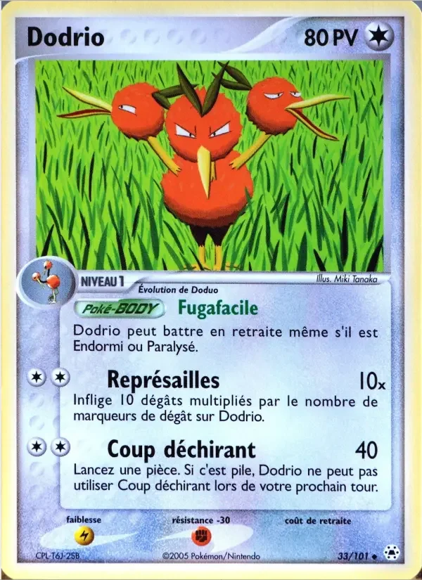 Carte Pokémon Dodrio — Légendes Oubliées
