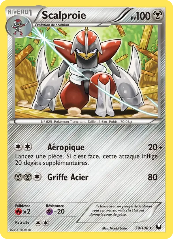 Carte Pokémon Scalproie — Explorateurs Obscurs