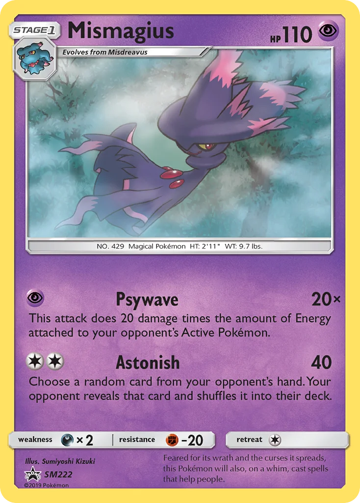 Carte Pokémon Mismagius — Promos Soleil et Lune