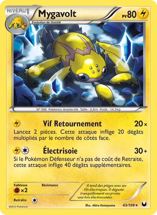 Carte Pokémon Mygavolt — Explorateurs Obscurs