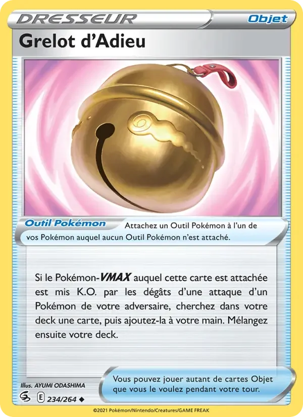 Carte Pokémon Grelot d'Adieu — Poing de Fusion