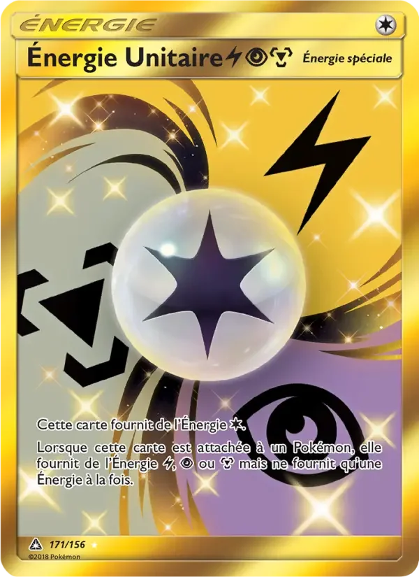 Carte Énergie Unitaire LightningPsychicMetal