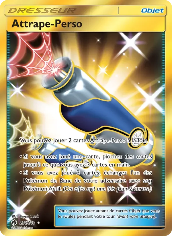Carte Pokémon Attrape-Perso — Tonnerre Perdu