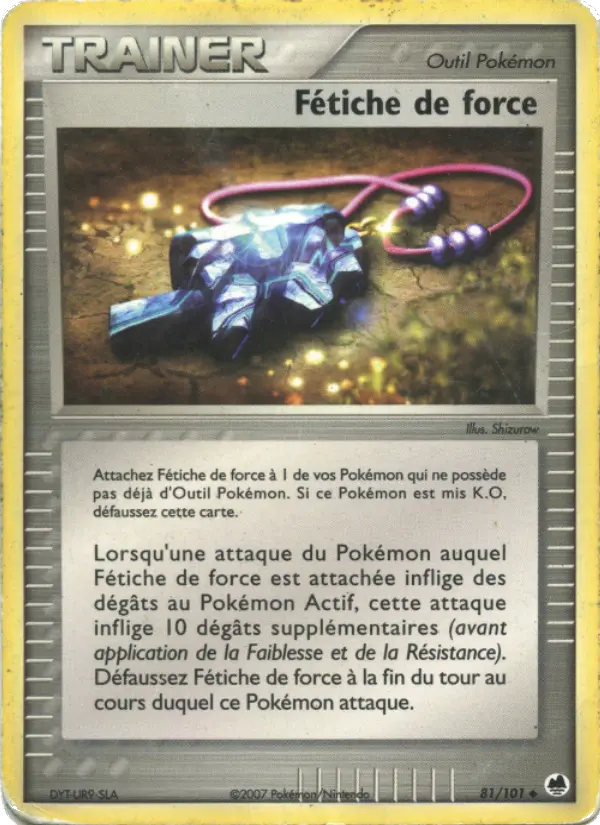 Carte Pokémon Fétiche de force — Île des Dragons