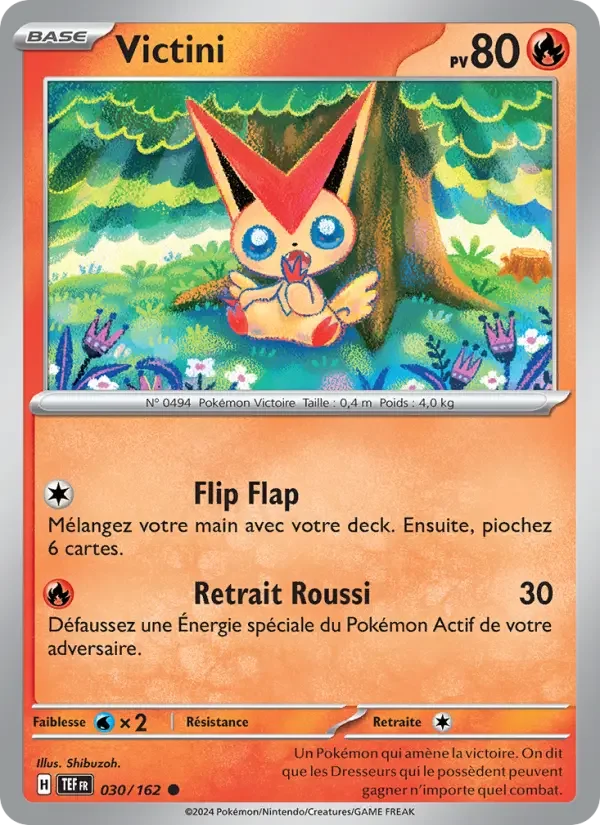 Carte Pokémon Victini — Forces Temporelles