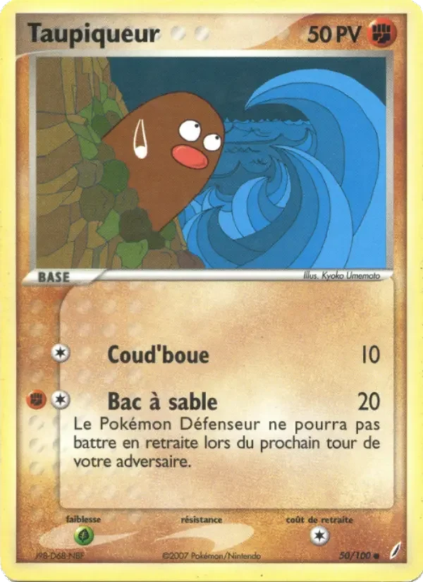 Carte Pokémon Taupiqueur — Gardiens de Cristal