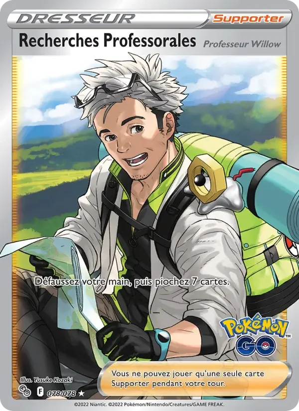 Carte Pokémon Recherches Professorales — Pokémon GO