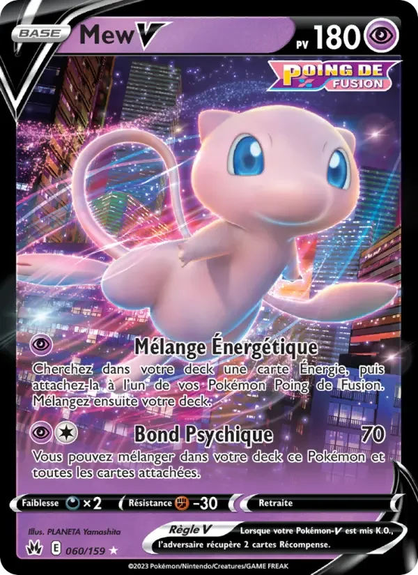 Carte Pokémon Mew V — Zénith Suprême