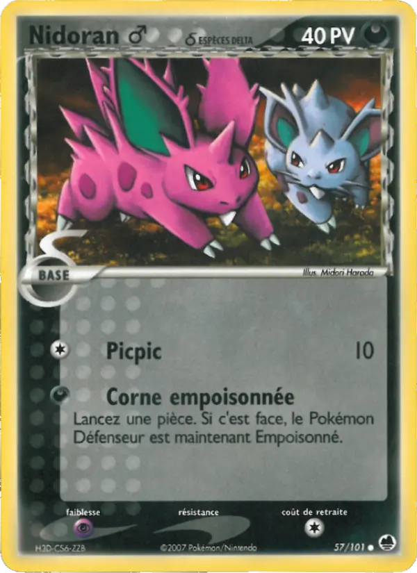 Carte Nidoran ♂ δ