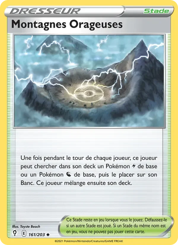 Carte Montagnes Orageuses