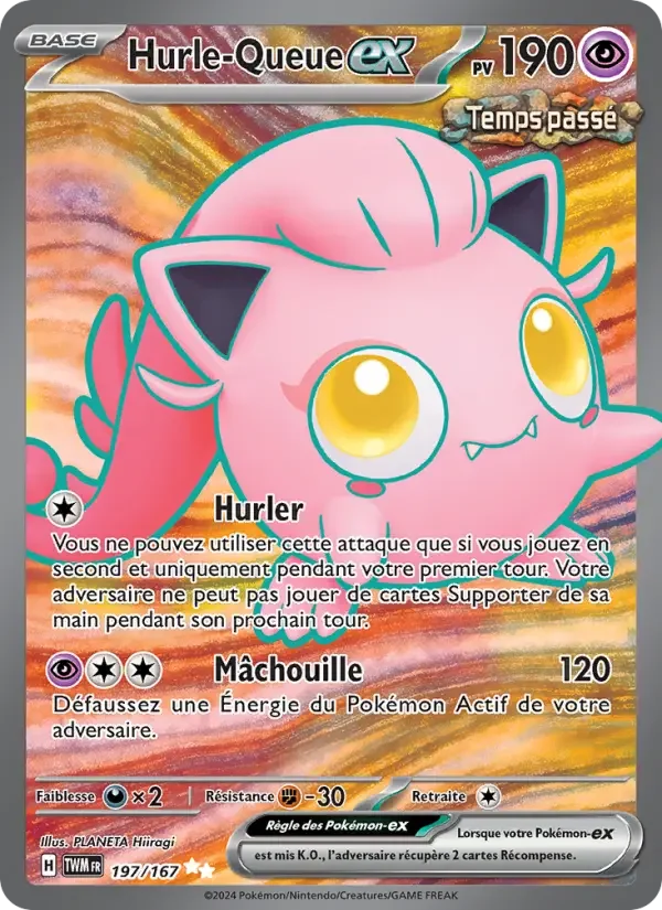 Carte Pokémon Hurle-Queue-ex — Mascarade Crépusculaire