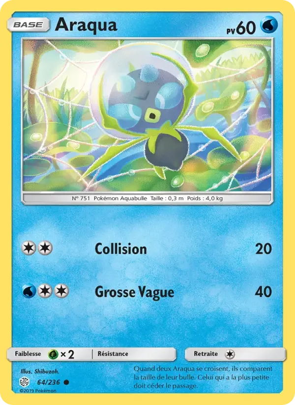 Carte Pokémon Araqua — Éclipse Cosmique