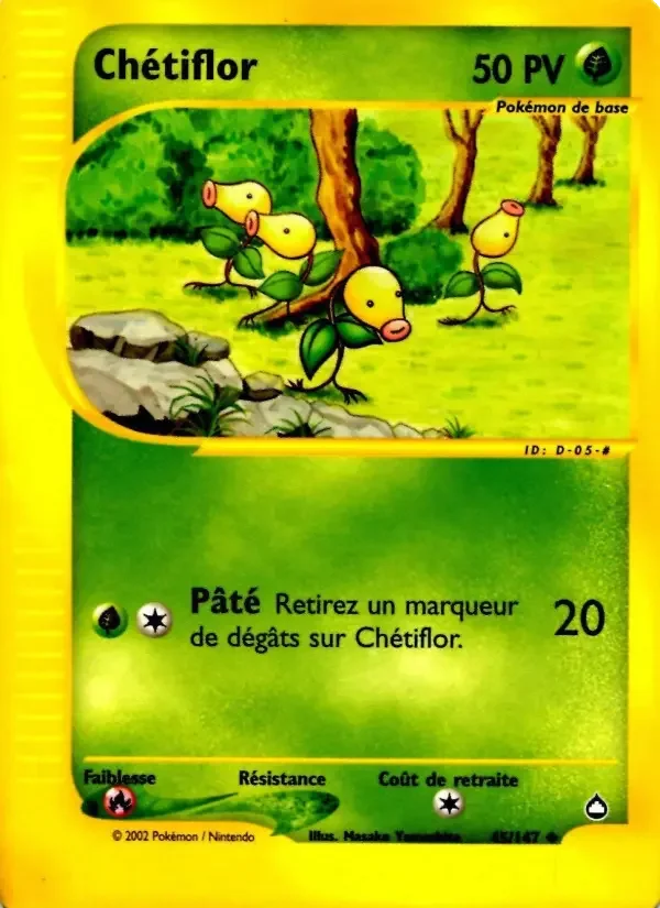 Carte Pokémon Chétiflor — Aquapolis