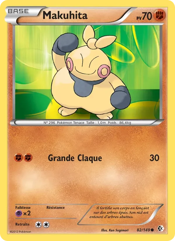 Carte Pokémon Makuhita — Frontières Franchies