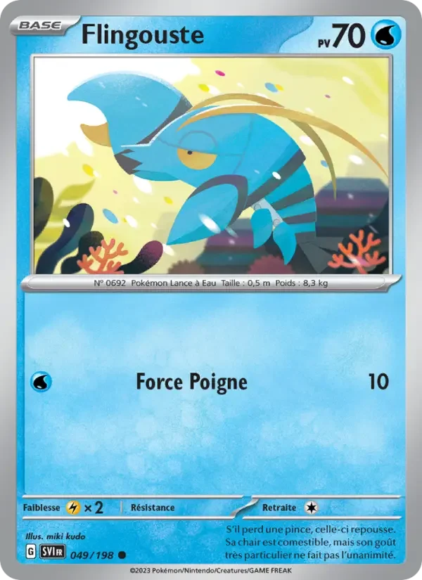 Carte Pokémon Flingouste — Écarlate et Violet