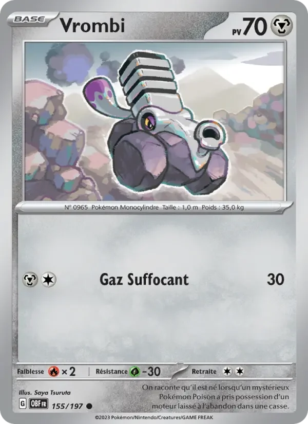 Carte Pokémon Vrombi — Flammes Obsidiennes