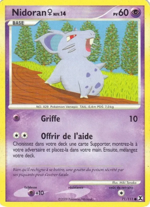 Carte Nidoran♀ Niv. 14
