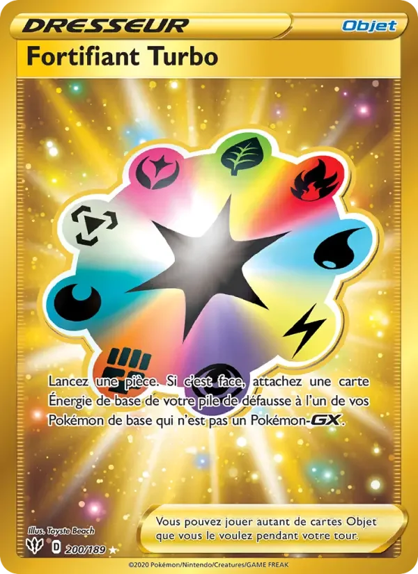 Carte Pokémon Fortifiant Turbo — Ténèbres Embrasées