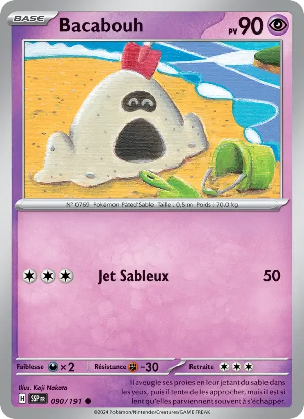 Carte Pokémon Bacabouh — Étincelles Déferlantes